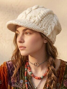 Bula Knit Newsboy Cap